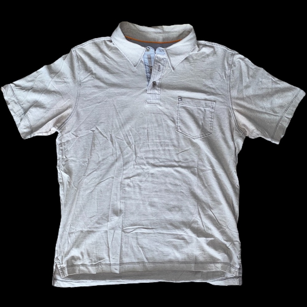 Quiksilver Men’s Silver Polo Shirt Large
